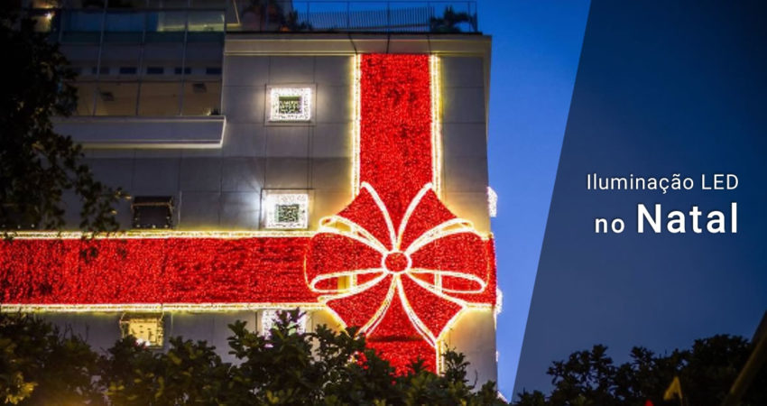 Iluminação LED no Natal